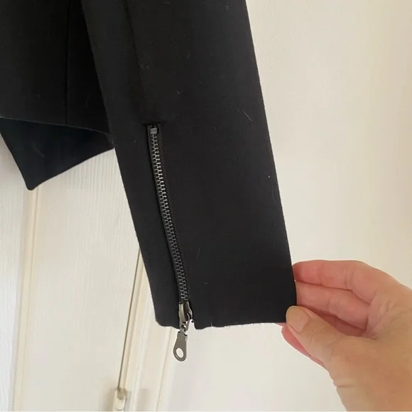 Philosophy Black Blazer/Jacket; Size Medium  Zipper Detail on sleeves and around - Picture 2 of 7